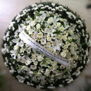 17-COROA DE FLORES PAZ 3 Tam:1,80