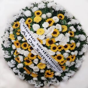 14-ROSAS BRANCAS E GIRASSÓIS Tam:1,40